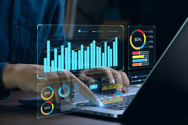 Reviewing financial goals and market charts