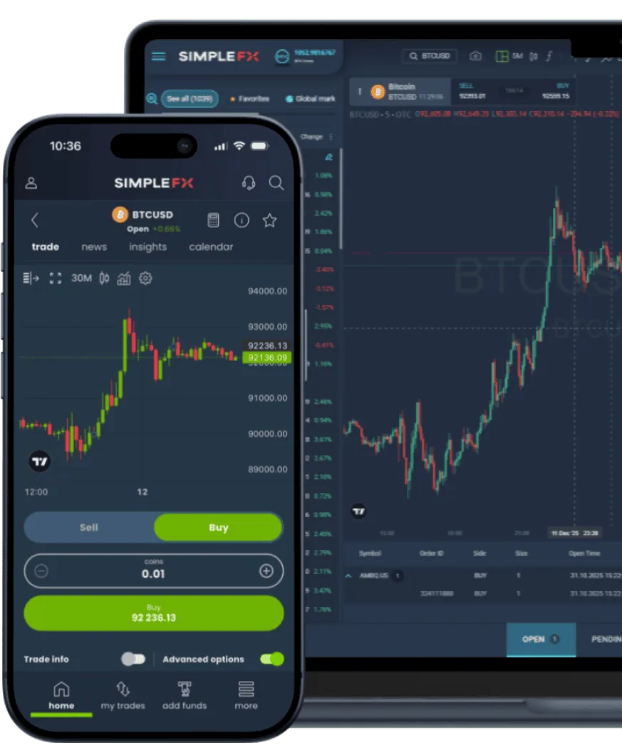 Opening an Aron Trade Ai account on a trading dashboard